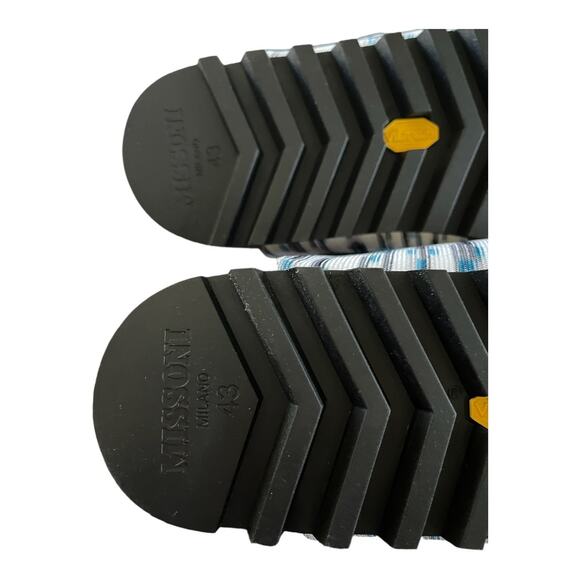 Missoni Milano Spa Slide Sandals Adjustable Double Buckle Strap Boho Sz US8 - Picture 8 of 9